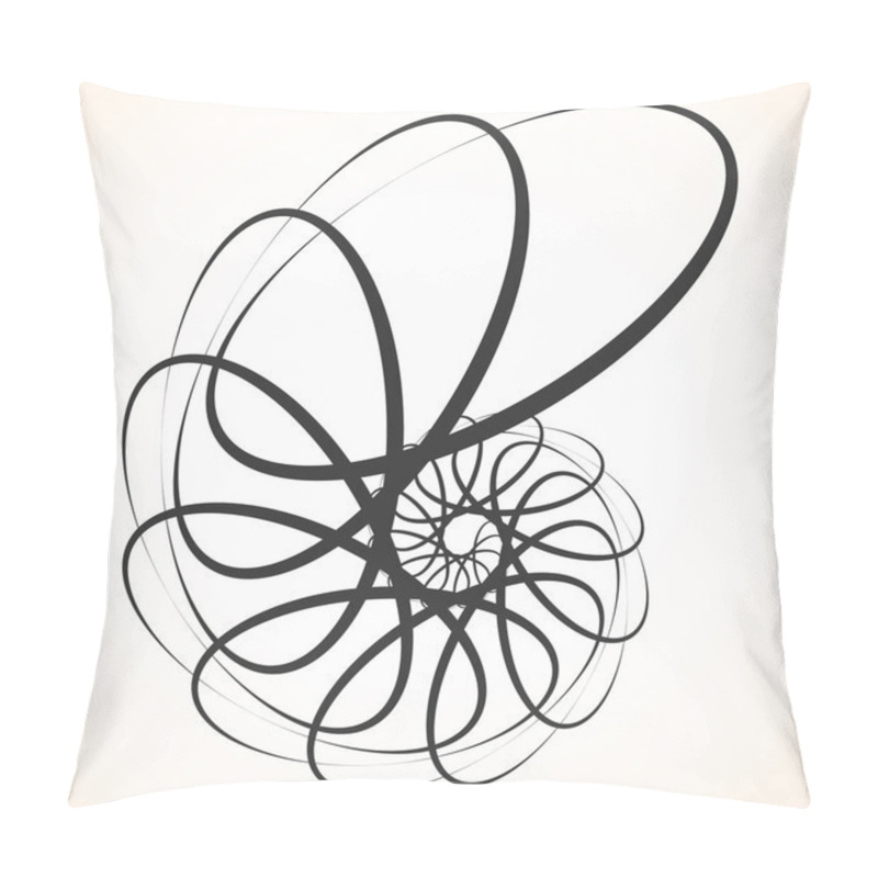 Personality  Abstract Circular Spinning Element. Pillow Covers