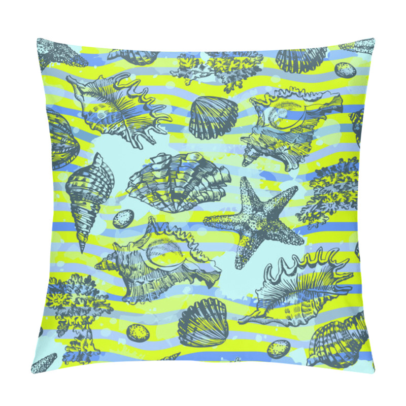 Personality  Decorative Sea Seamless Paper . Pillow Covers