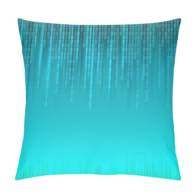 Personality  Abstract Binary Code Background. Pillow Covers