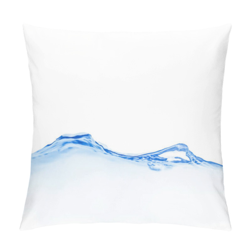 Personality  Blue Splash Isolated On White Background Pillow Covers