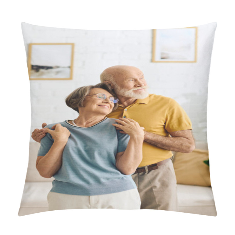 Personality  A Loving Wife Assists Her Husband With Diabetes, Creating A Warm Atmosphere At Home. Pillow Covers