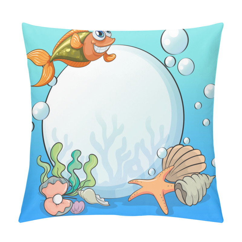 Personality  A Smiling Fish And The Big Pearl Under The Sea Pillow Covers