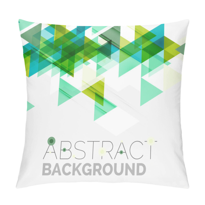 Personality  Abstract Geometric Background. Modern Overlapping Triangles Pillow Covers