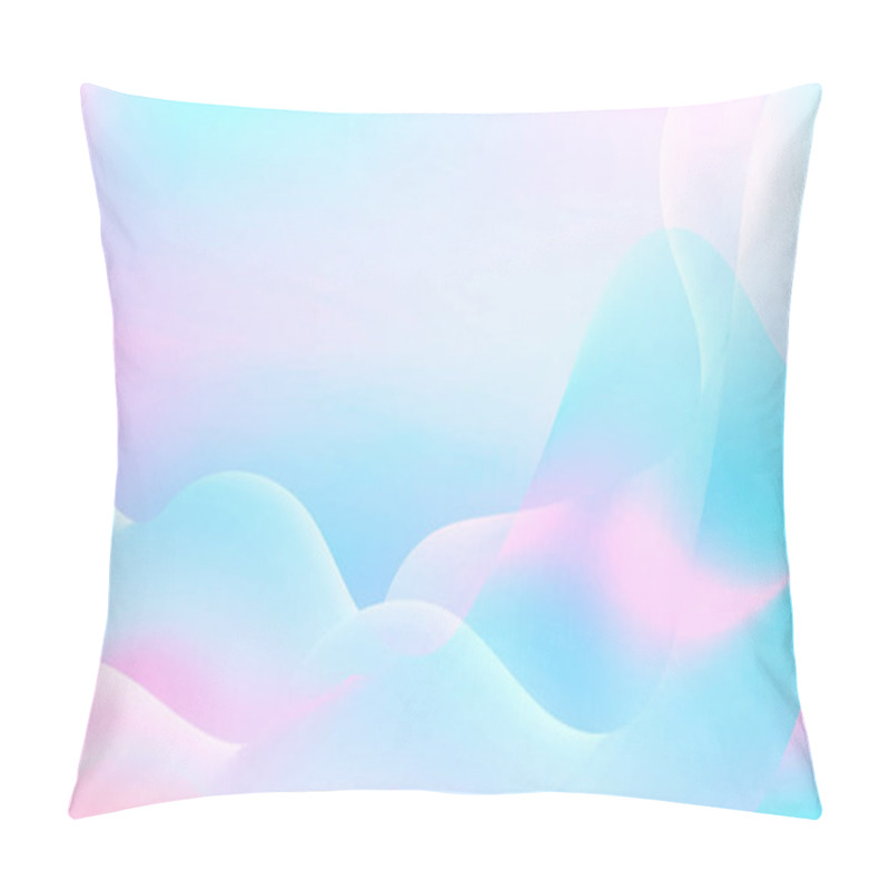 Personality  Abstract Iridescent Holography Fluid Pattern Background Vector  Pillow Covers