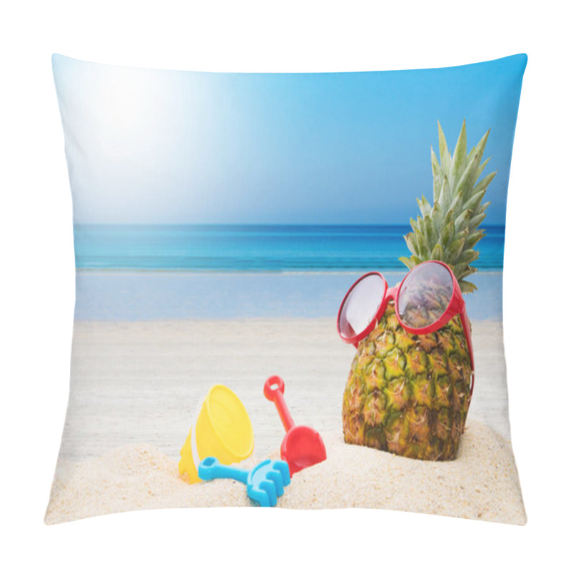 Personality  Pineapple On The Beach Sunbathing, Holidays And Summer Pillow Covers