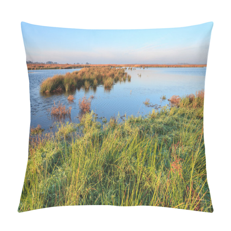 Personality  Wetlands Landscape On A Sunny Day Pillow Covers