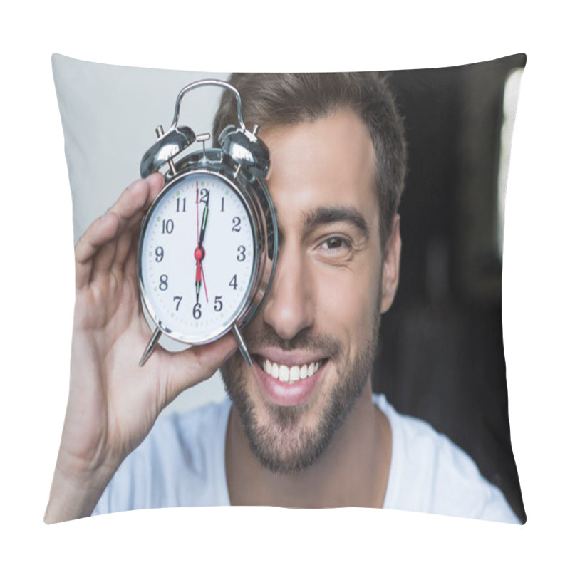 Personality  Man With Alarm Clock Pillow Covers