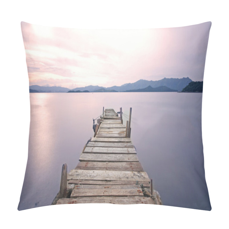 Personality  Old Jetty Walkway Pier The The Lake Pillow Covers