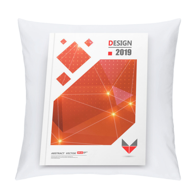 Personality  Abstract Composition, Red Perforated Font Texture, Shiny Dots, Lines Construction, Light Points, A4 Brochure Title Sheet, Creative Figure Icon, Commercial Logo Surface, Firm Banner Form, Flier Fiber Pillow Covers