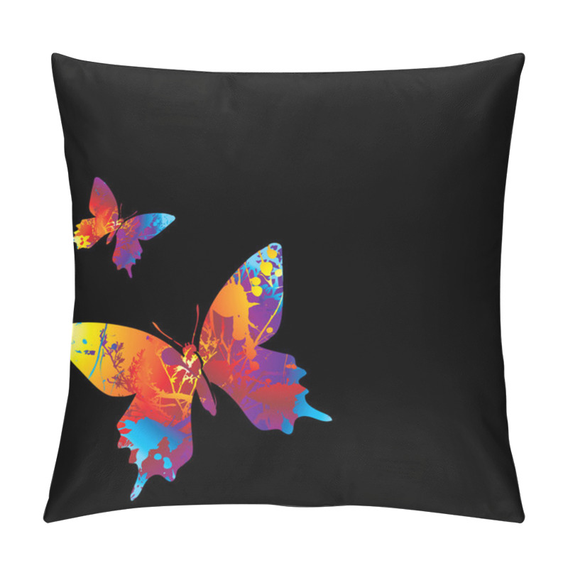 Personality  Butterfly Visable Pillow Covers