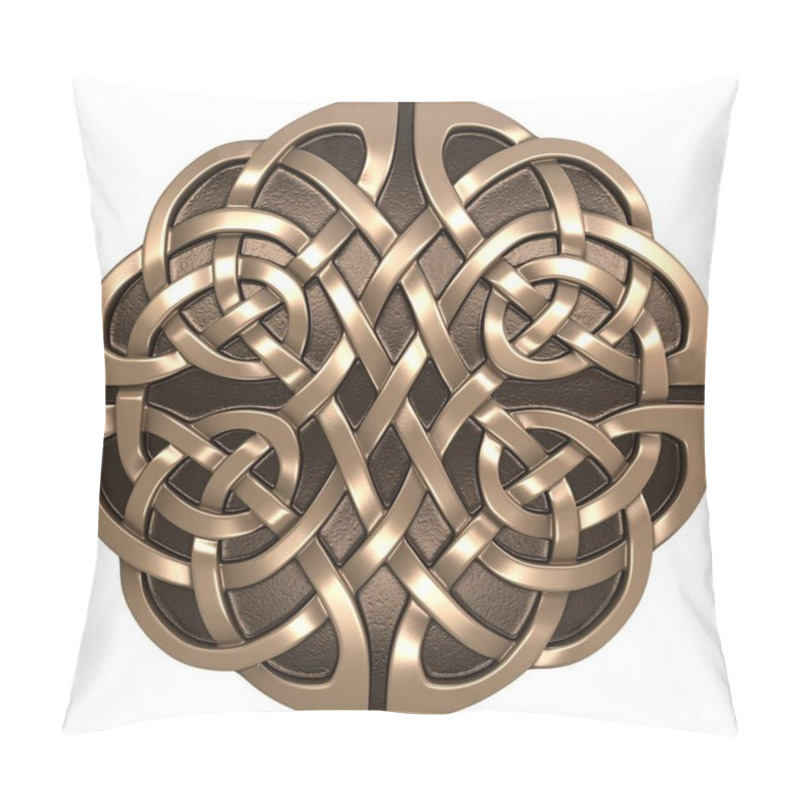 Personality  Gold Celtic Ornament Pillow Covers