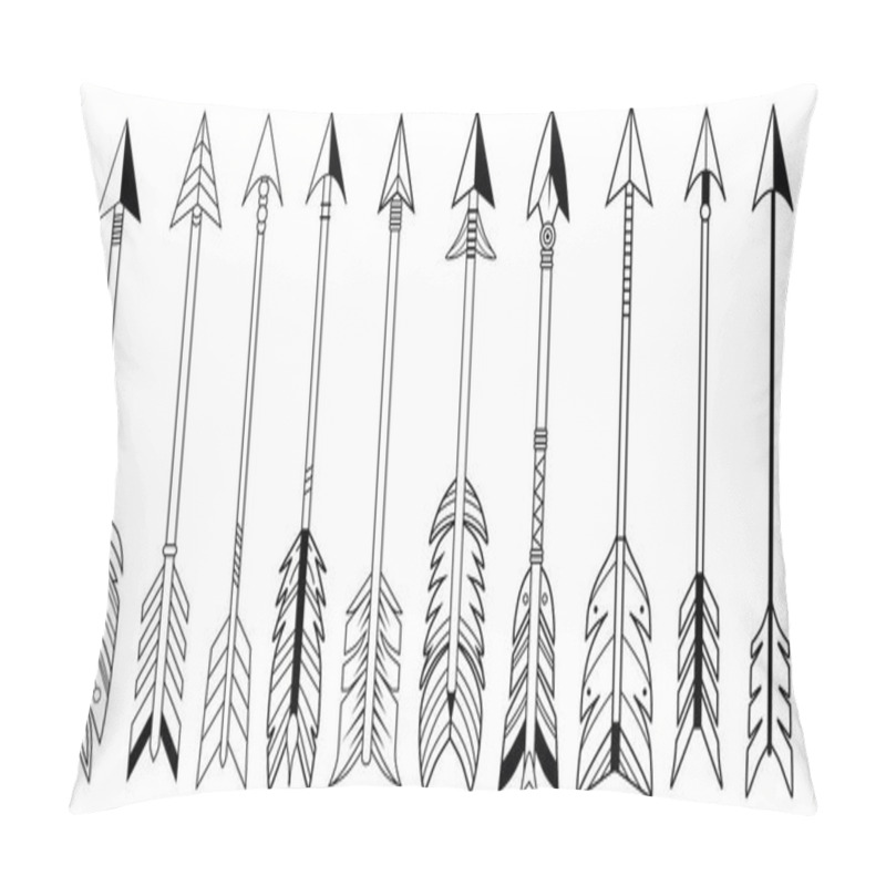 Personality  A Large Collection Of Boho-style Arrows Designed For Creative Projects, Including Boho-themed Designs, Tattoos, And More. Perfect For Posters, Invitations, Branding, Crafts, And Tattoo Inspiration.  Pillow Covers