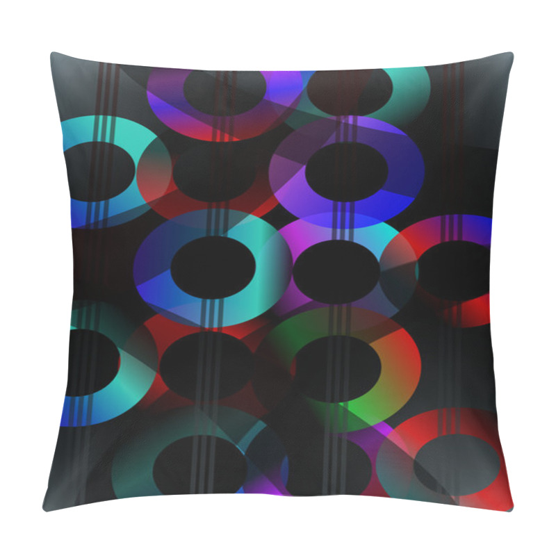 Personality  Abstract Circles And Lines Pillow Covers