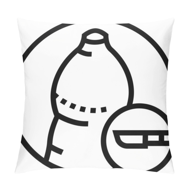 Personality  Gynecomastia Organ Disease Icon In Outline Style Pillow Covers