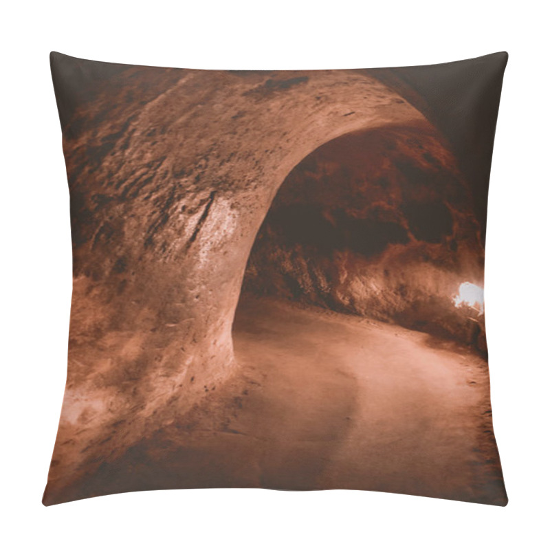 Personality  Claustrophobic View Inside The Cu Chi Tunnels In South Vietnam Pillow Covers