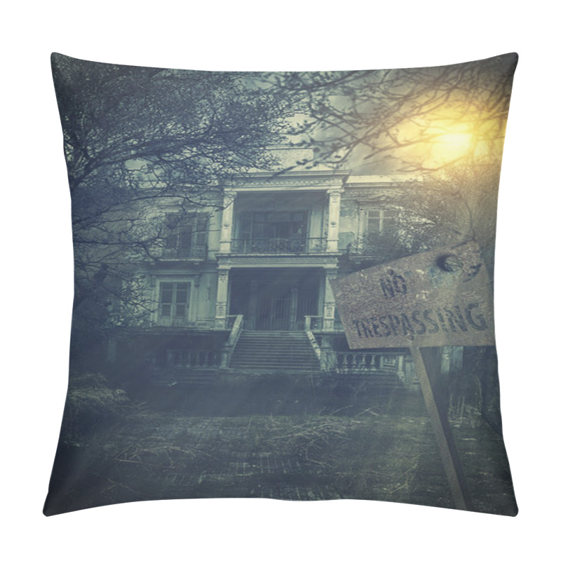 Personality  Old Abandoned  Scary Haunted House Pillow Covers