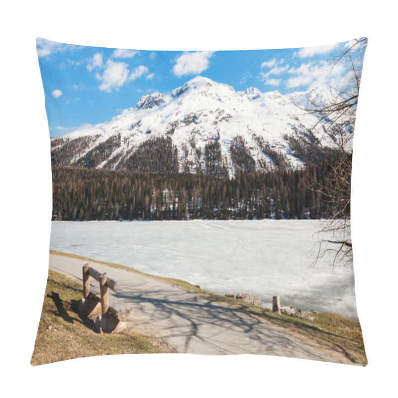 Personality  Mountain Landscape, Lake Frozen Pillow Covers