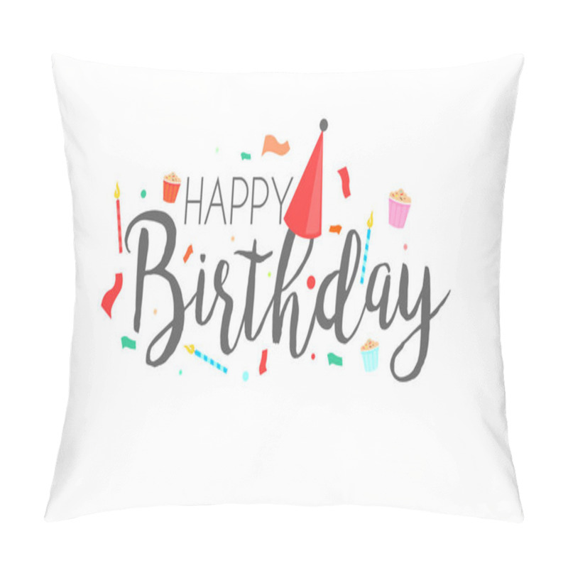 Personality  Happy Birthday Greeting Card Pillow Covers