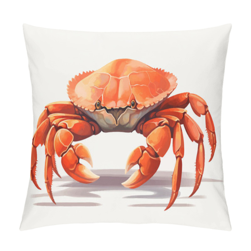 Personality  Dungeness Crab Isolated Vector Style Illustration Pillow Covers