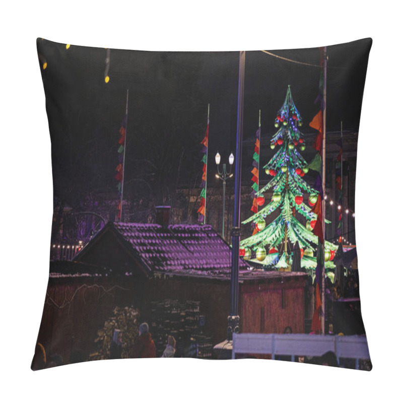 Personality  Festive City Decoration For Christmas And New Year Pillow Covers