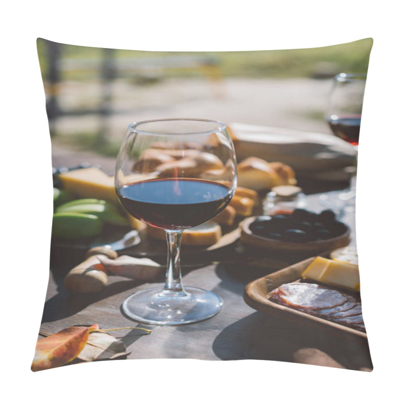 Personality  Glass Of Red Wine Pillow Covers