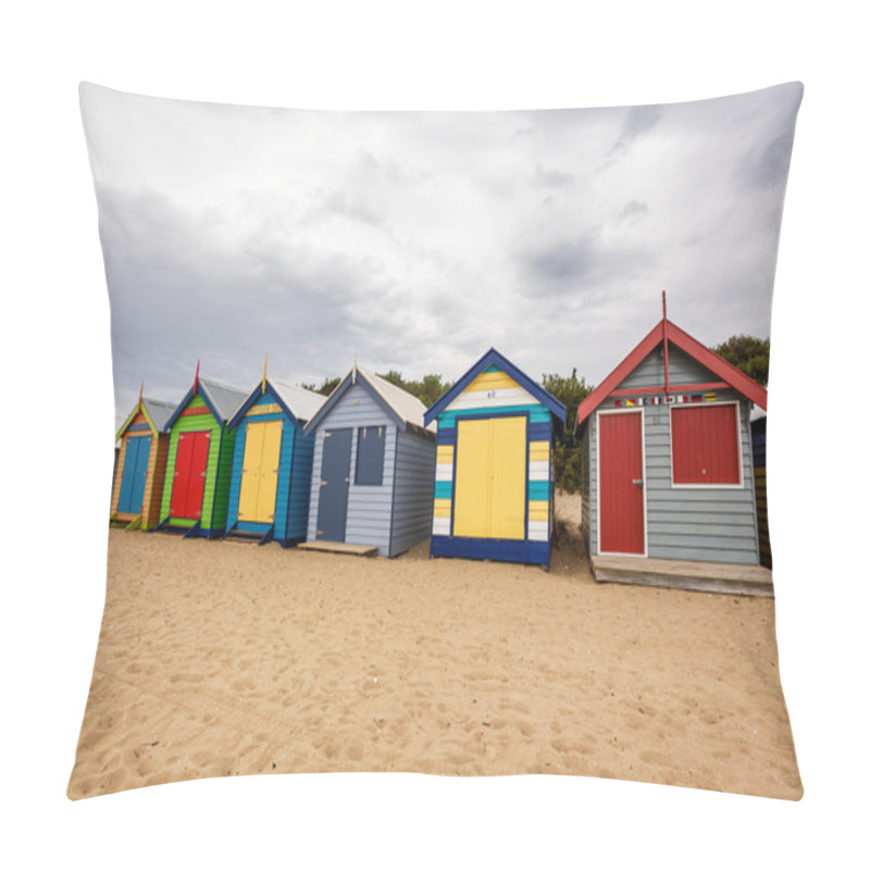 Personality  Brighton Bay Beachhouses Pillow Covers