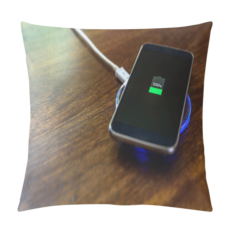 Personality  Smartphone Charging On A Charging Pad. Wireless Charging Pillow Covers