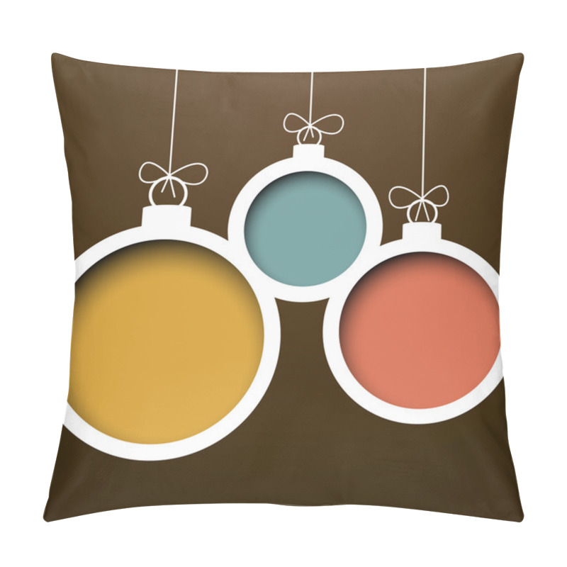 Personality  Retro Christmas Balls Pillow Covers