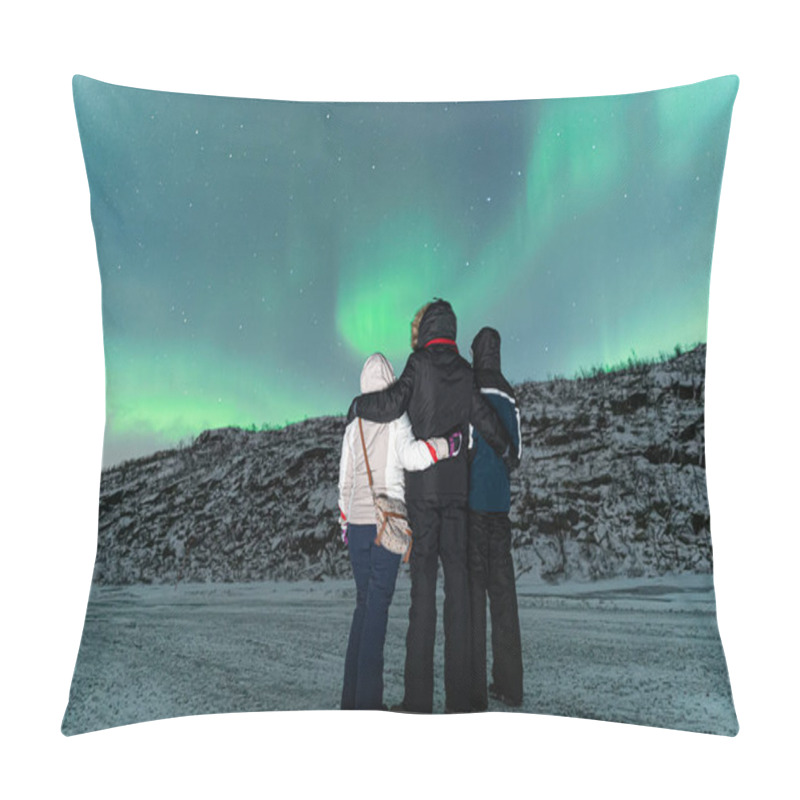 Personality  Aurora Borealis Northern Lights Winter Landscape Pillow Covers