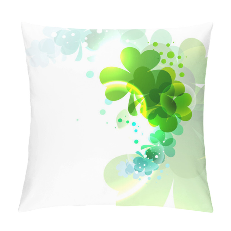 Personality  Irish Shamrock Leaves Background For Happy St. Patrick's Day. EP Pillow Covers