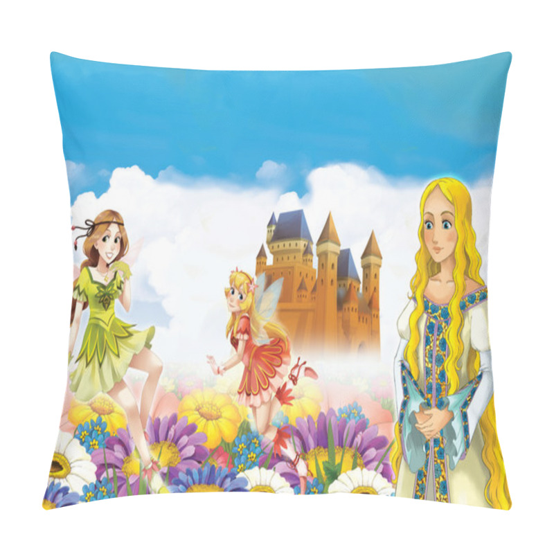 Personality  Cartoon Frame With Princess Pillow Covers