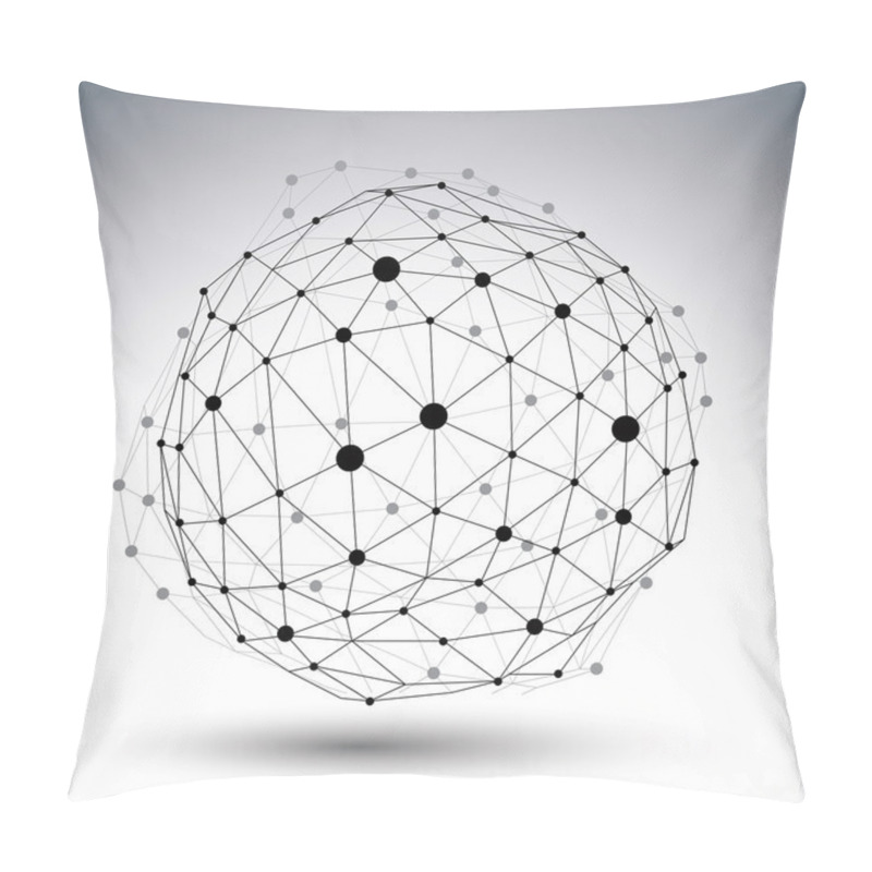 Personality  3D Vector Abstract Design Template, Polygonal Complicated Contra Pillow Covers