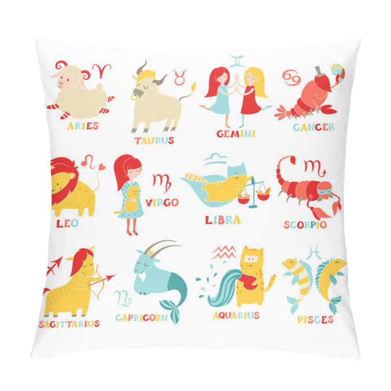 Personality  Funny Zodiac Set Pillow Covers