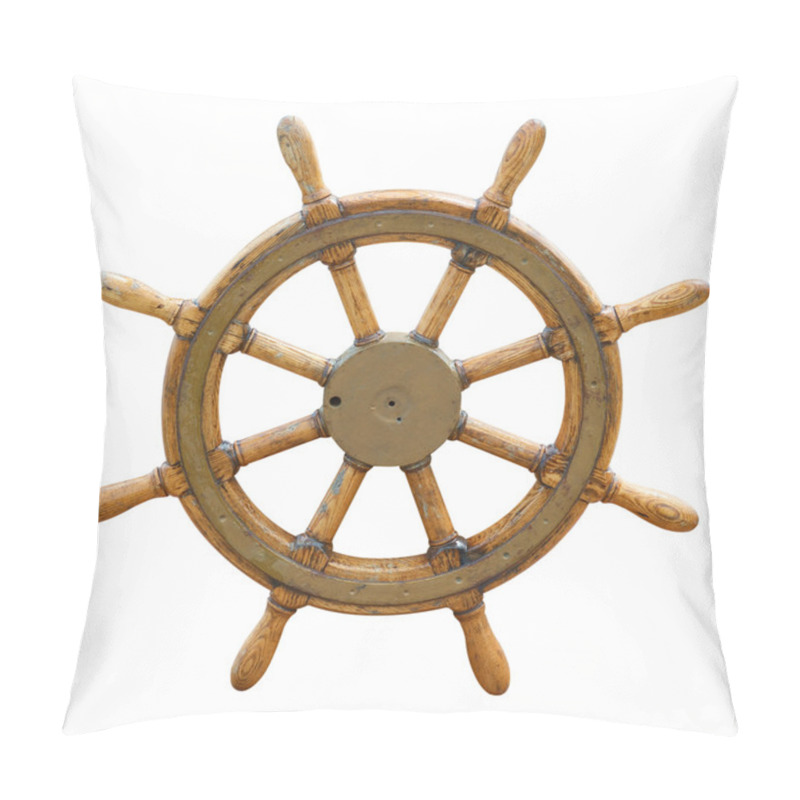 Personality  Old Boat Steering Wheel Pillow Covers