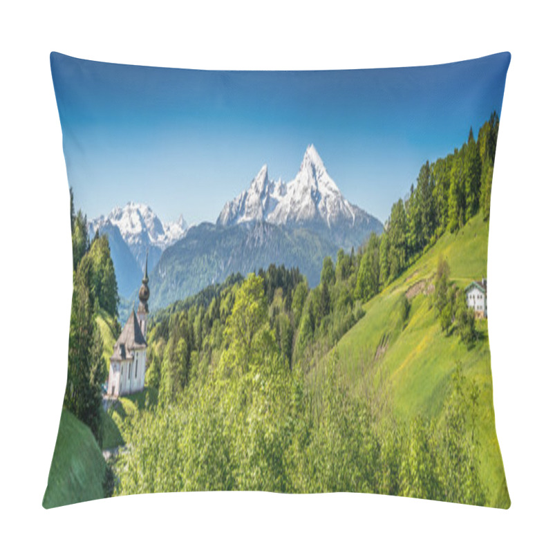 Personality  Idyllic Mountain Landscape In The Bavarian Alps, Berchtesgadener Land, Bavaria, Germany Pillow Covers