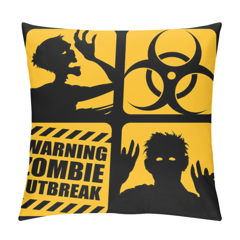 Personality  Zombie Outbreak Icons Pillow Covers