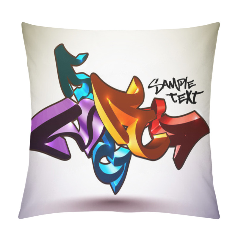 Personality  Graffiti Arrows Pillow Covers