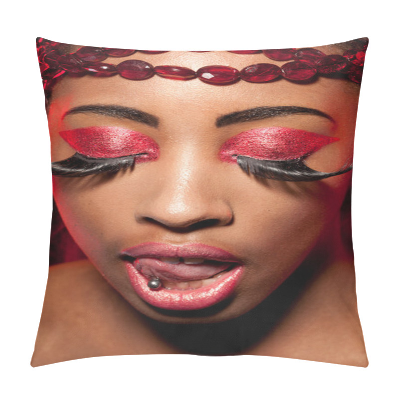 Personality  Creative Magenta Eye Makeup Pillow Covers