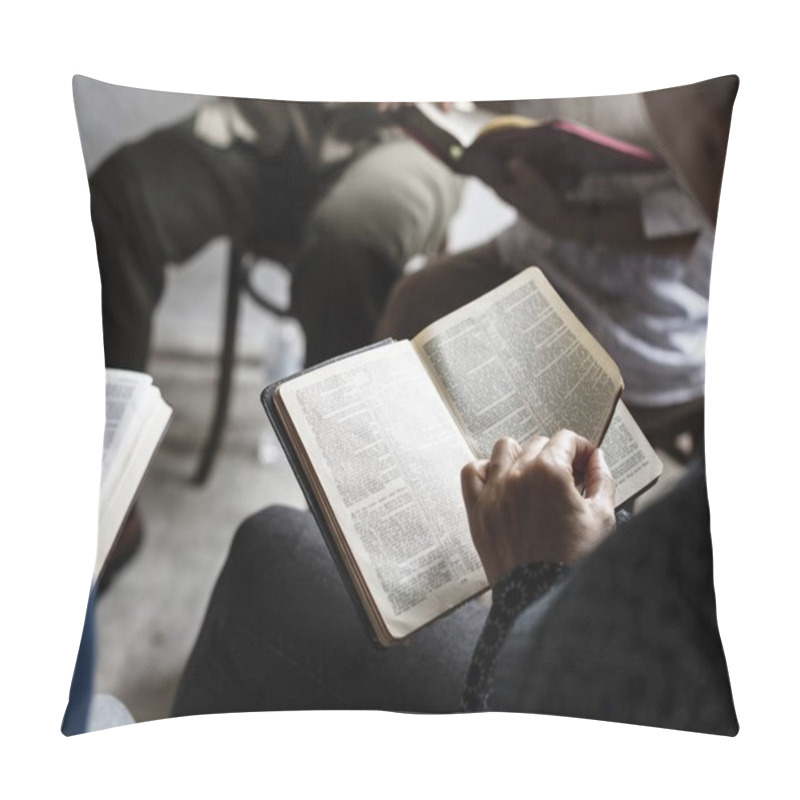 Personality  People Praying With Bible Book Pillow Covers