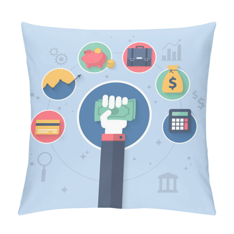 Personality  Online Banking And Control Finance Application Pillow Covers