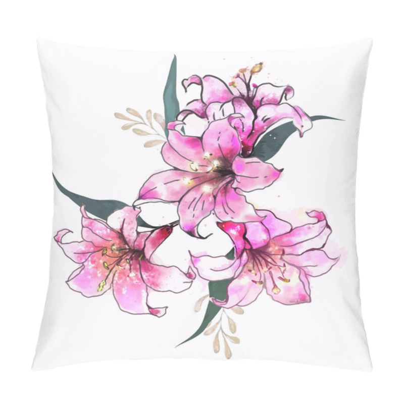 Personality  Background With Abstract Flower Pillow Covers