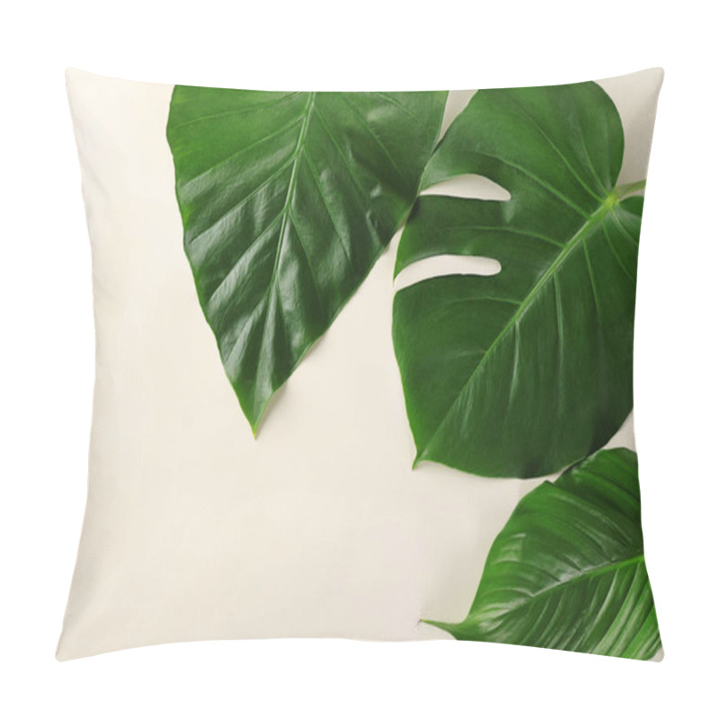 Personality  Green Tropical Leaves   Pillow Covers