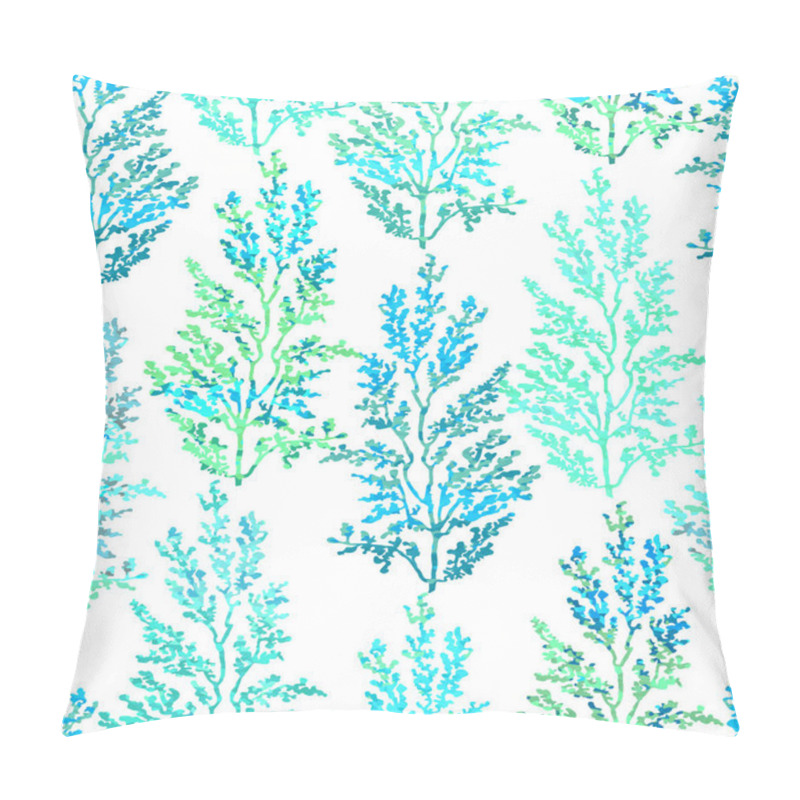 Personality  Seamless Pattern With Herbs, Plants And Flowers Pillow Covers