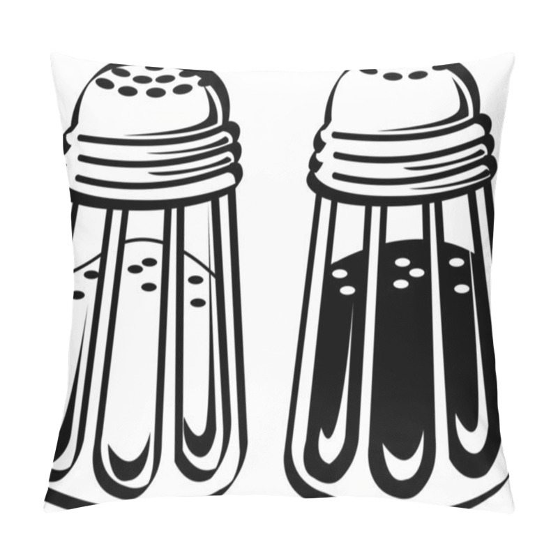 Personality  Salt And Pepper Shakers In A Diner Pillow Covers