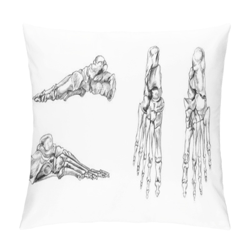 Personality  Bones Of Foot Pillow Covers