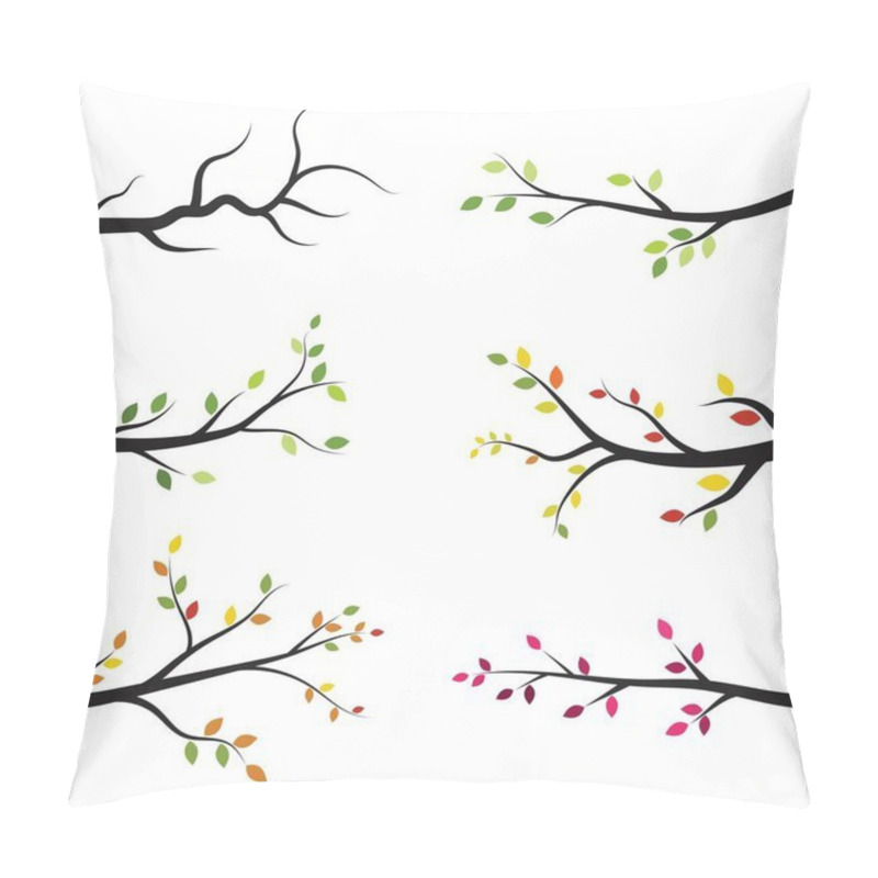 Personality  Tree Branch Vector Ilustration Design Template Pillow Covers