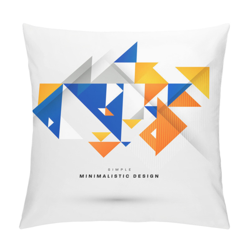 Personality  Geometric  Background With Triangles Pattern Pillow Covers