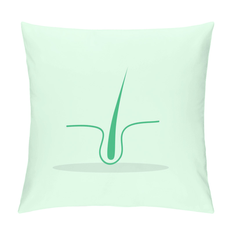 Personality  Human Hair Icon Pillow Covers