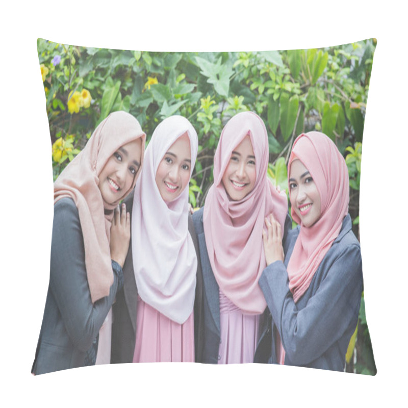 Personality  Team Of Asian Muslim Business Woman Pillow Covers