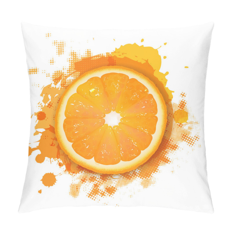 Personality  Orange With Orange Blob Pillow Covers